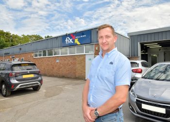 Daniel Lawes stands proudly in front of Fix Auto North Brighton, the new repair centre he has acquired and brought into the Fix Auto UK Group, marking the next step in his journey towards becoming a multi-site operator.